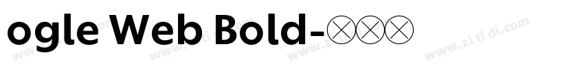 ogle Web Bold字体转换